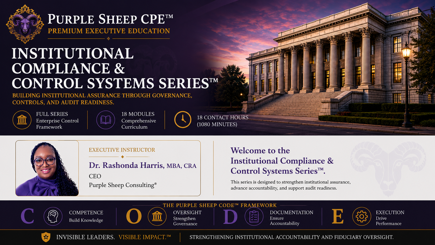Institutional Compliance & Control Systems Series Module Full-Series | PSI™